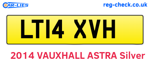 LT14XVH are the vehicle registration plates.