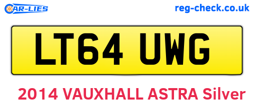 LT64UWG are the vehicle registration plates.