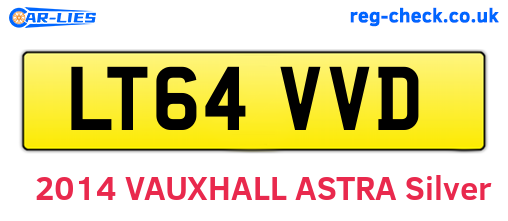 LT64VVD are the vehicle registration plates.