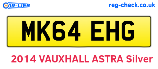 MK64EHG are the vehicle registration plates.