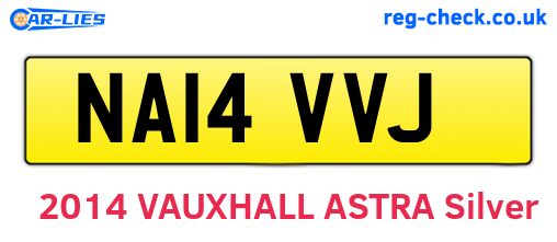NA14VVJ are the vehicle registration plates.
