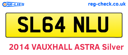 SL64NLU are the vehicle registration plates.