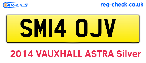 SM14OJV are the vehicle registration plates.