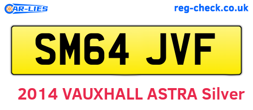 SM64JVF are the vehicle registration plates.