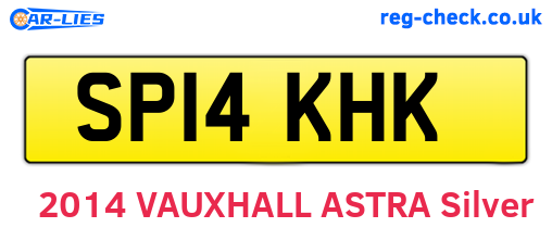 SP14KHK are the vehicle registration plates.