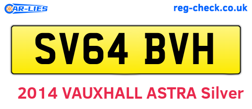 SV64BVH are the vehicle registration plates.