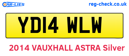 YD14WLW are the vehicle registration plates.