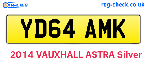 YD64AMK are the vehicle registration plates.