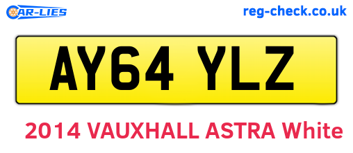 AY64YLZ are the vehicle registration plates.