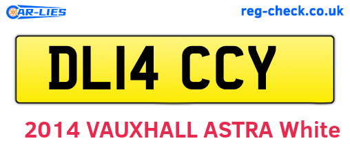 DL14CCY are the vehicle registration plates.