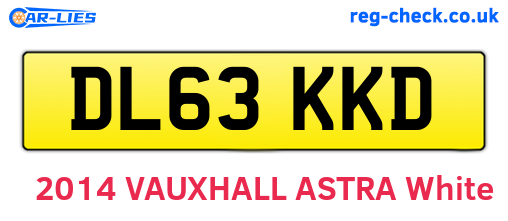 DL63KKD are the vehicle registration plates.
