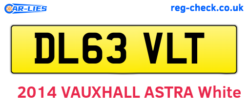 DL63VLT are the vehicle registration plates.