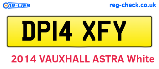 DP14XFY are the vehicle registration plates.