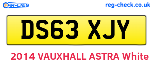 DS63XJY are the vehicle registration plates.