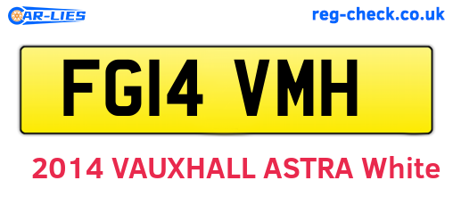 FG14VMH are the vehicle registration plates.