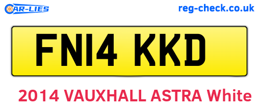 FN14KKD are the vehicle registration plates.