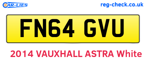 FN64GVU are the vehicle registration plates.