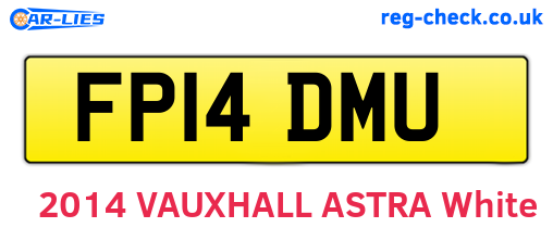 FP14DMU are the vehicle registration plates.