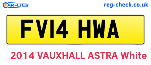FV14HWA are the vehicle registration plates.