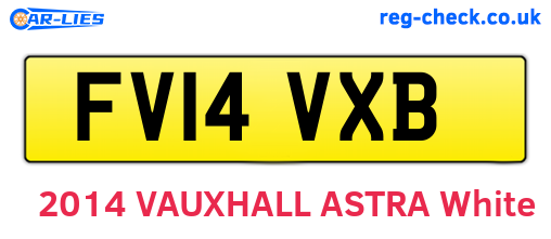 FV14VXB are the vehicle registration plates.