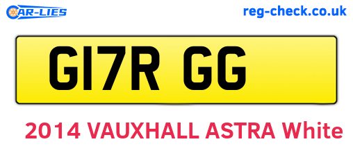 G17RGG are the vehicle registration plates.