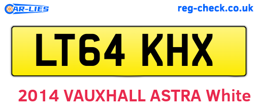 LT64KHX are the vehicle registration plates.