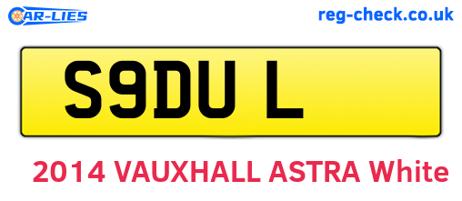 S9DUL are the vehicle registration plates.
