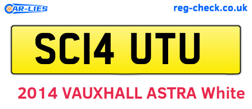 SC14UTU are the vehicle registration plates.