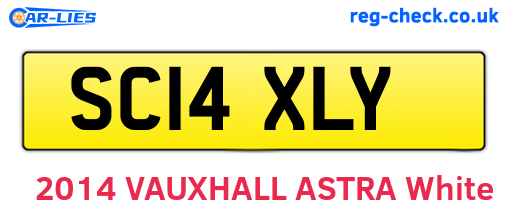 SC14XLY are the vehicle registration plates.