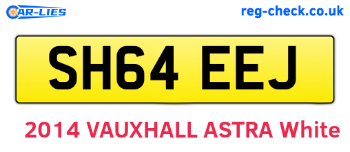 SH64EEJ are the vehicle registration plates.
