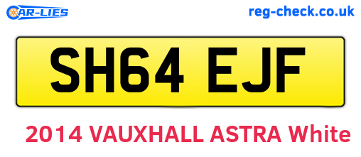 SH64EJF are the vehicle registration plates.