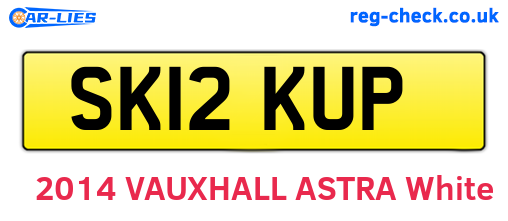 SK12KUP are the vehicle registration plates.