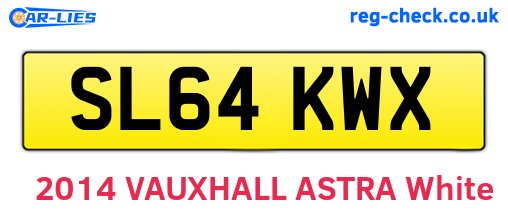 SL64KWX are the vehicle registration plates.