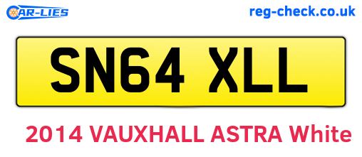 SN64XLL are the vehicle registration plates.