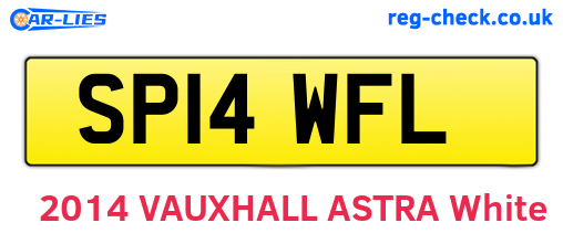 SP14WFL are the vehicle registration plates.