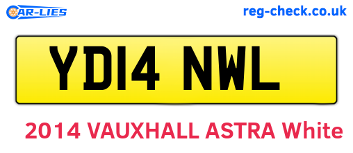 YD14NWL are the vehicle registration plates.