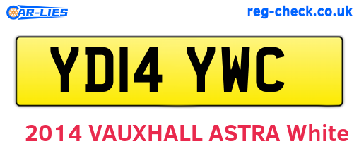 YD14YWC are the vehicle registration plates.