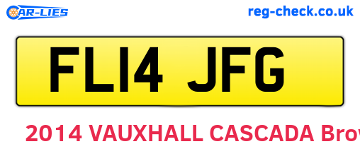 FL14JFG are the vehicle registration plates.