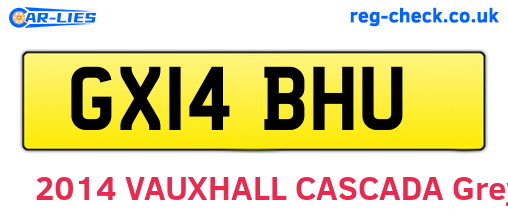 GX14BHU are the vehicle registration plates.