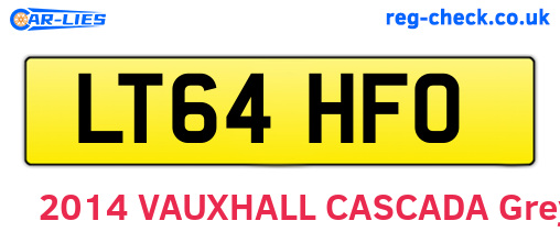 LT64HFO are the vehicle registration plates.