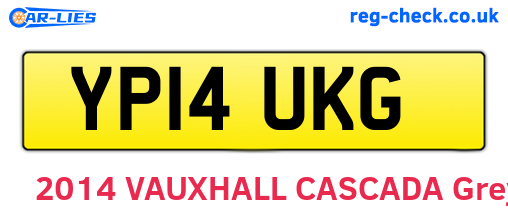 YP14UKG are the vehicle registration plates.