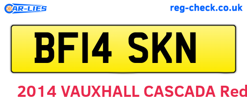 BF14SKN are the vehicle registration plates.
