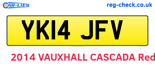 YK14JFV are the vehicle registration plates.