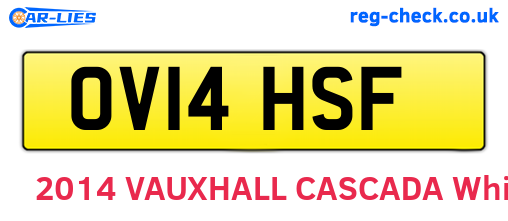 OV14HSF are the vehicle registration plates.