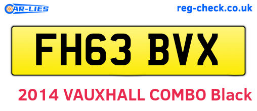 FH63BVX are the vehicle registration plates.