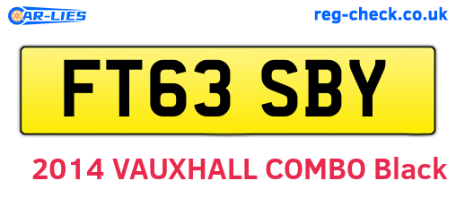 FT63SBY are the vehicle registration plates.
