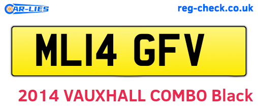 ML14GFV are the vehicle registration plates.
