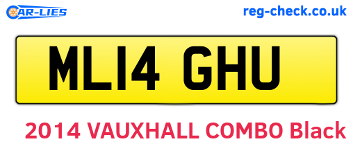 ML14GHU are the vehicle registration plates.
