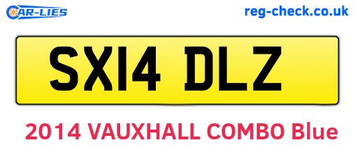 SX14DLZ are the vehicle registration plates.