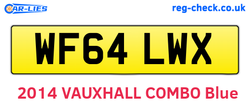 WF64LWX are the vehicle registration plates.